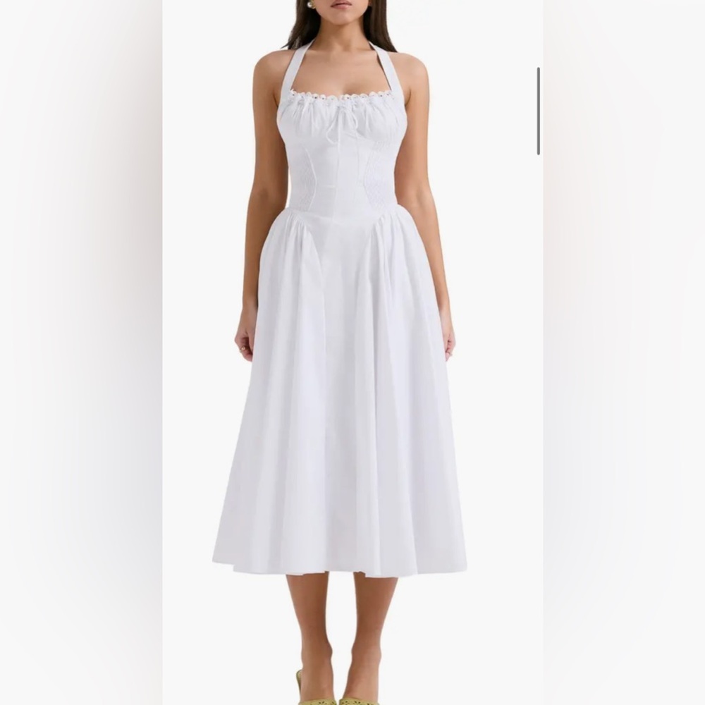 House of CB Adabella Pleated Halter Sundress - Picture 2 of 5
